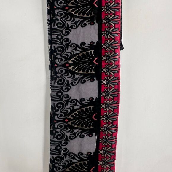 Vintage Velvet Whimsigoth Red & Black Infinity Scarf - Picture 10 of 10